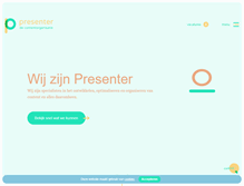 Tablet Screenshot of presenter.nl